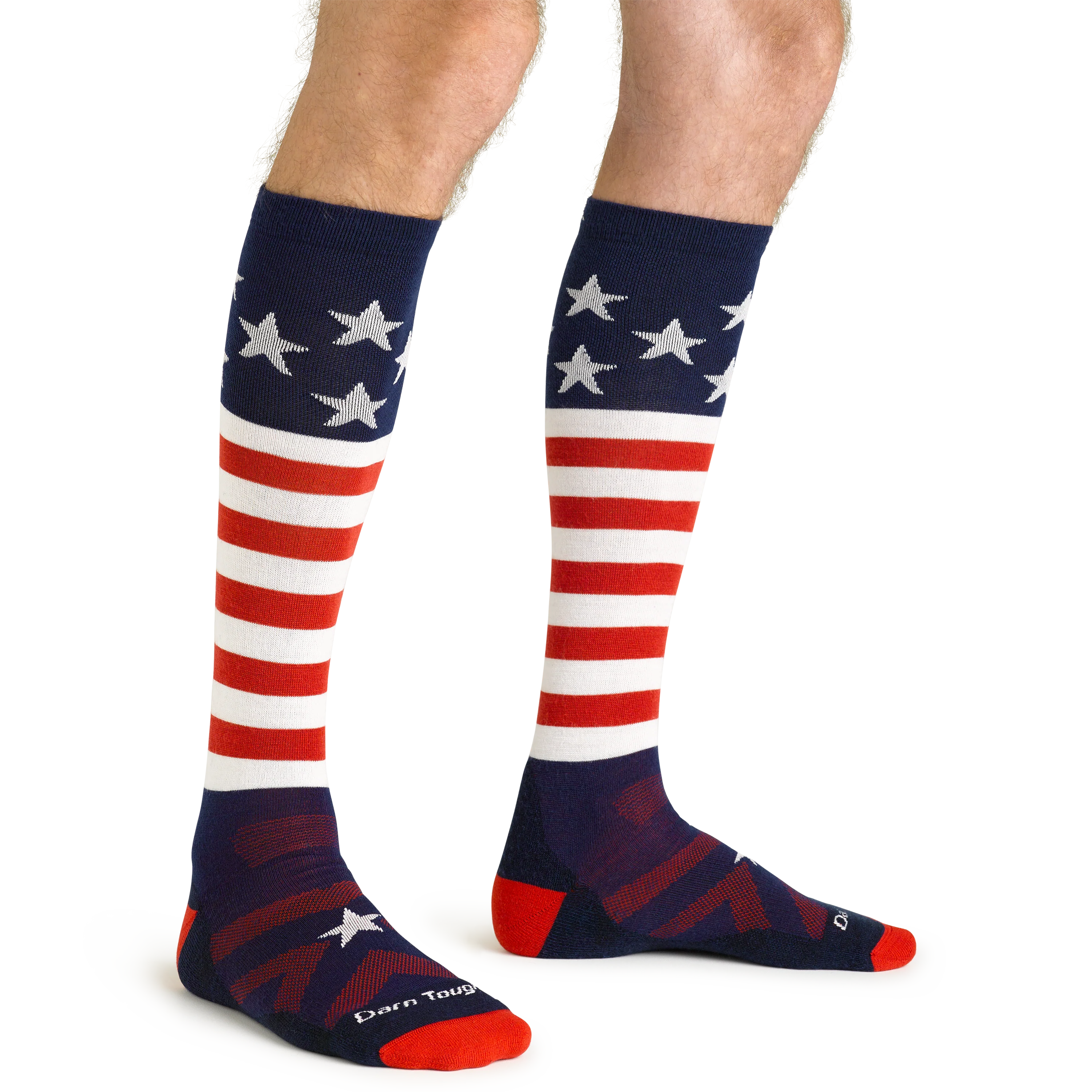 Men's Captain Stripe Over-the-Calf Midweight Ski & Snowboard Socks - Image 6