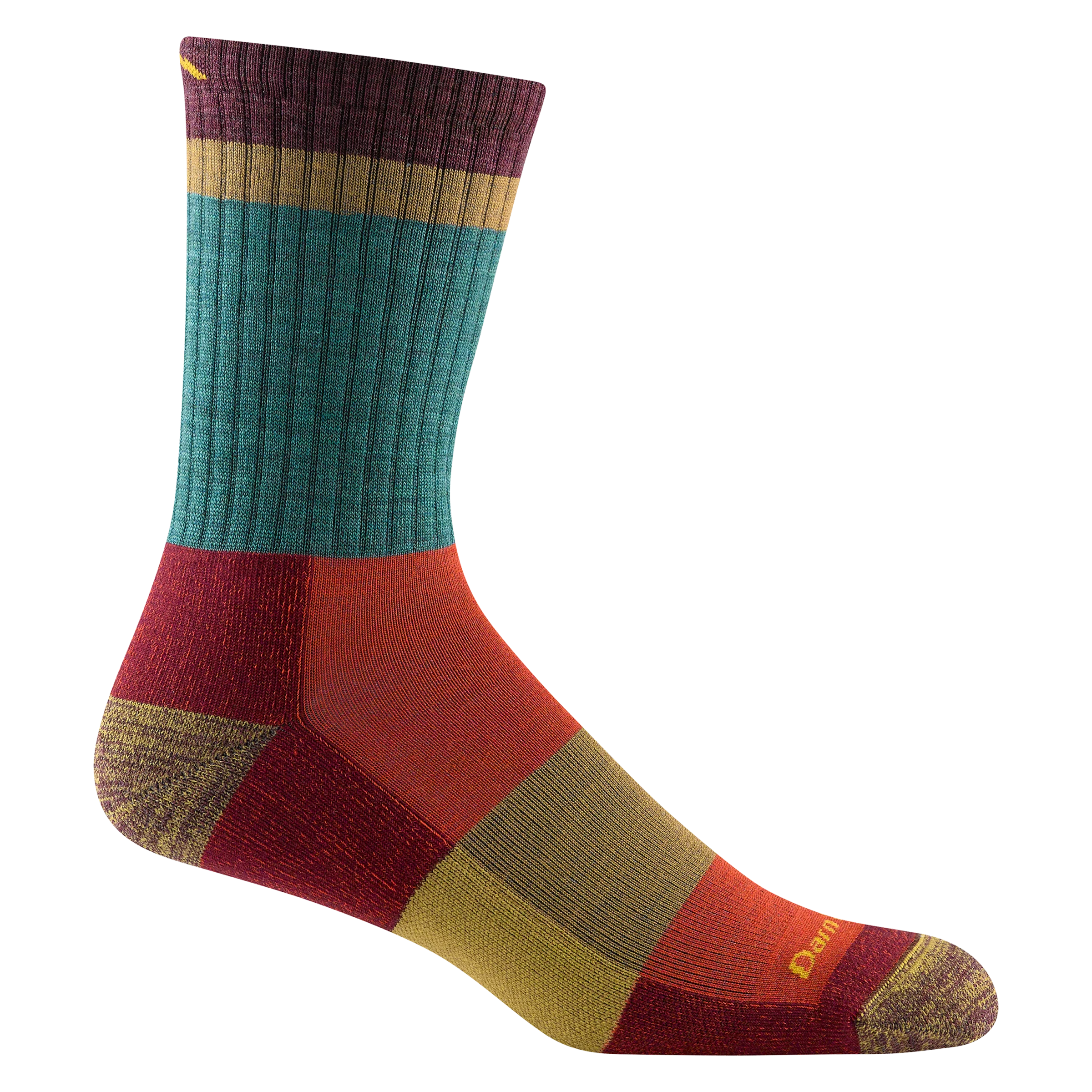 Men's Heady Stripe Micro Crew Lightweight Hiking Socks - Image 3