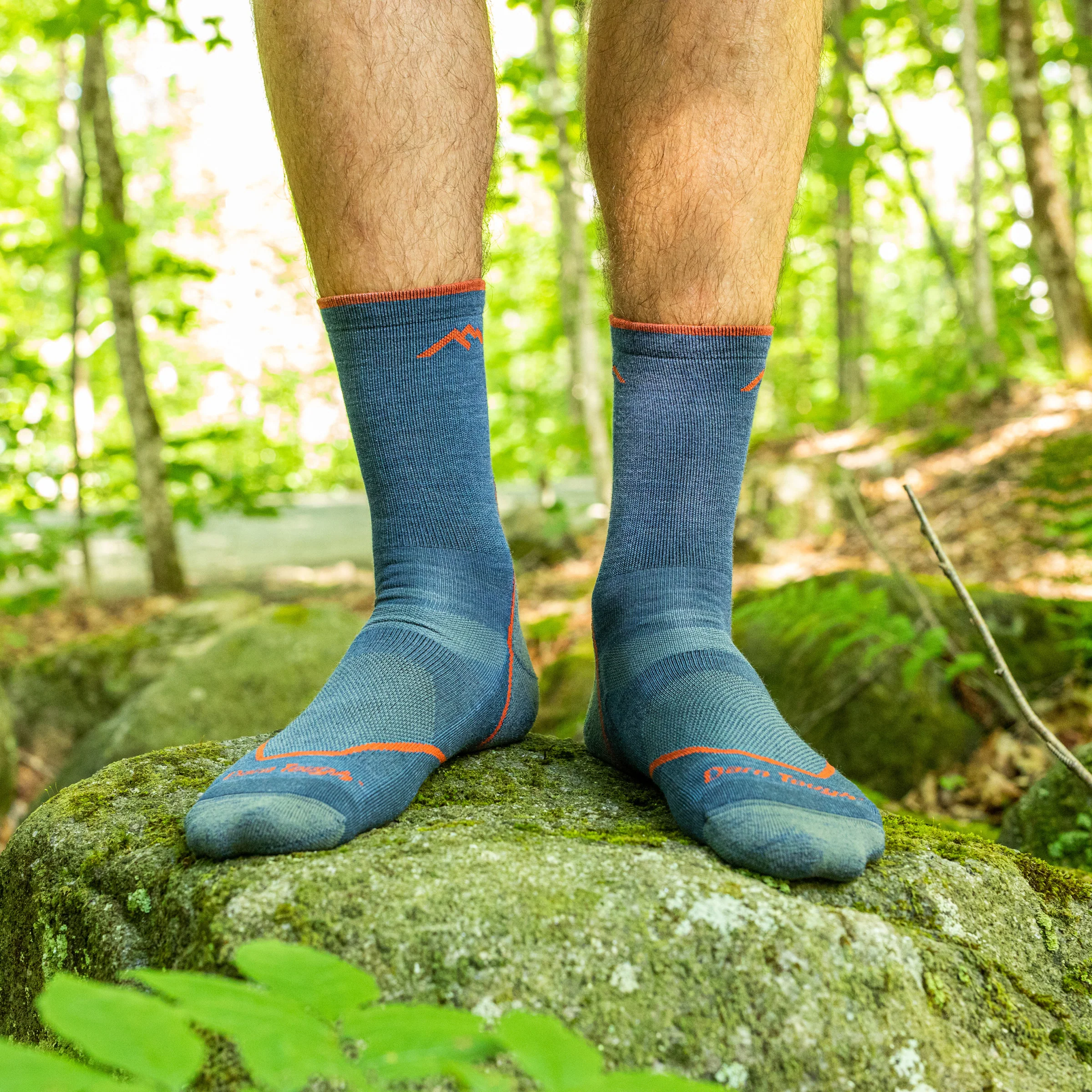 Men's Light Hiker Micro Crew Lightweight Hiking Socks - Image 11